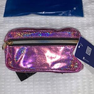 Livacasa fanny pack.  Pink shiny NWT
